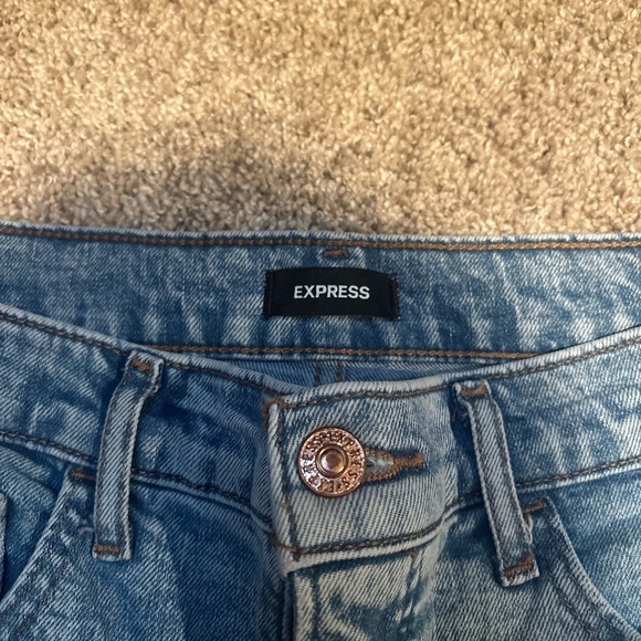 Express Women's High Rise Blue Jeans - Picture 3 of 3